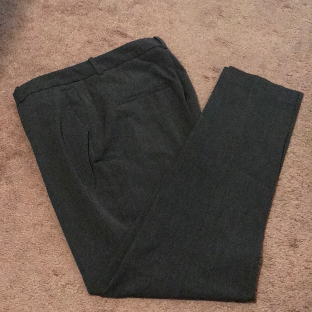 H&M Straight fit Charcoal pattern dress pants